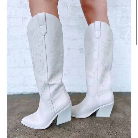 Madden Girl Arizona western Boot in Bone Paris size 6 - Picture 1 of 16